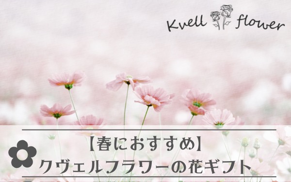 【春におすすめ】クヴェルフラワーの花ギフト5選