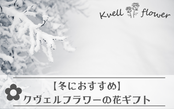 【冬におすすめ】クヴェルフラワーの花ギフト5選